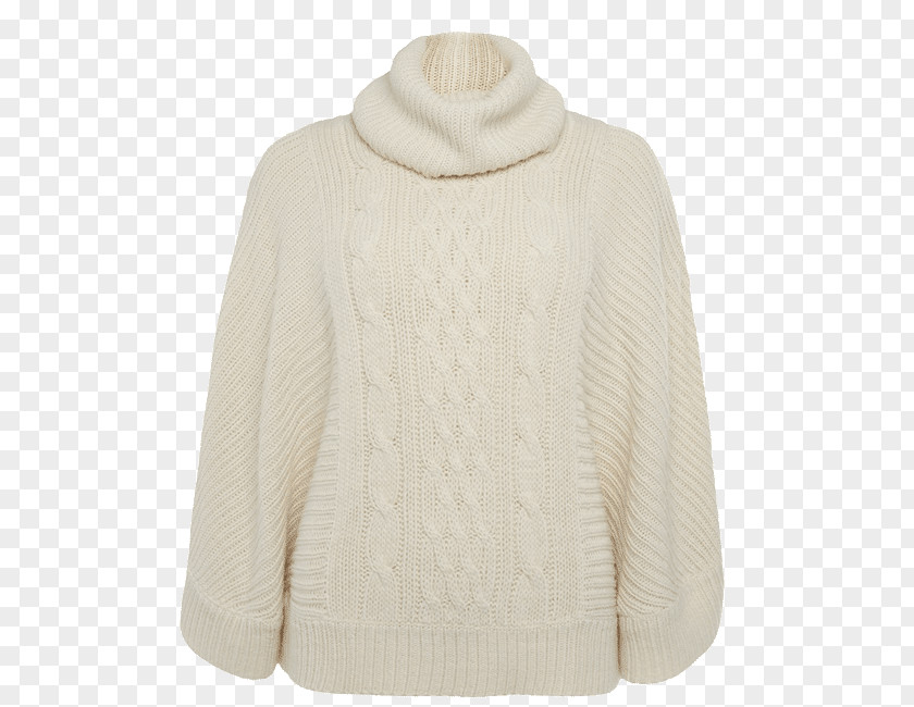 Cardigan Neck Beige Wool PNG