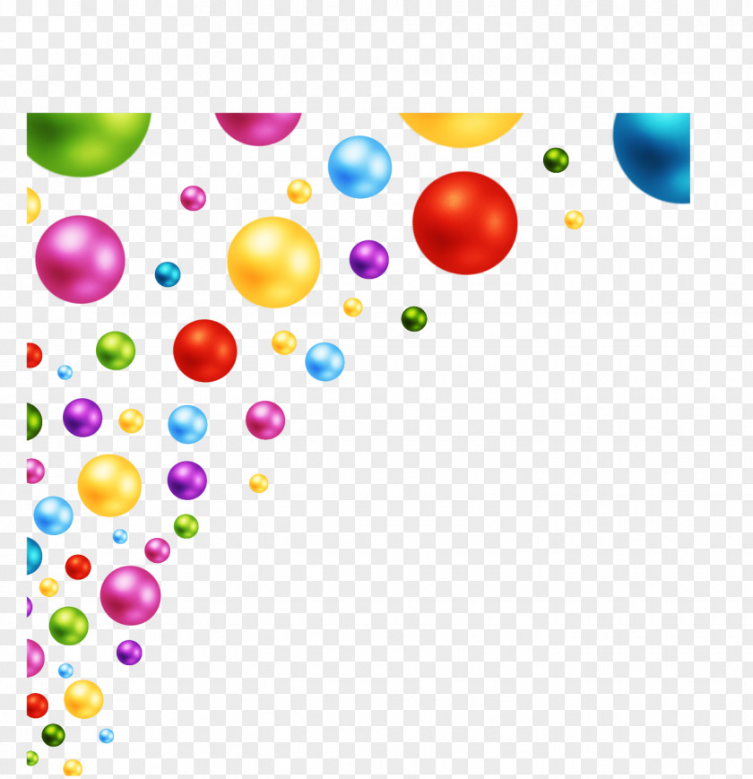 Shading Colored Balls Light Color Bead PNG