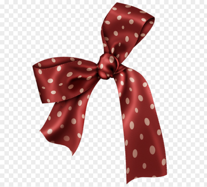 Silky Soft Dot Red Bow Ribbon Clip Art PNG