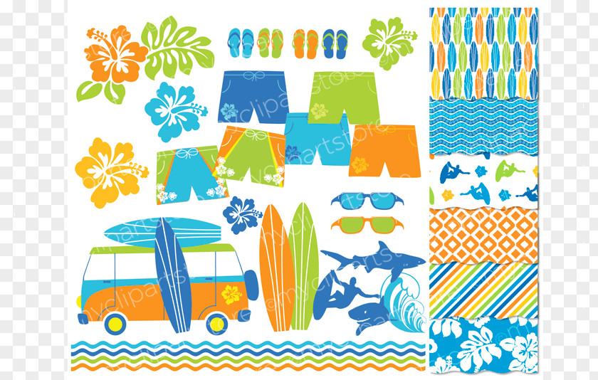 The Whole City Offers Summer Discount Paper Craft Surfboard Clip Art PNG