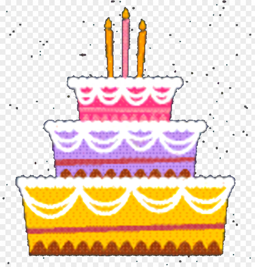 Party Pastel Cartoon Birthday Cake PNG