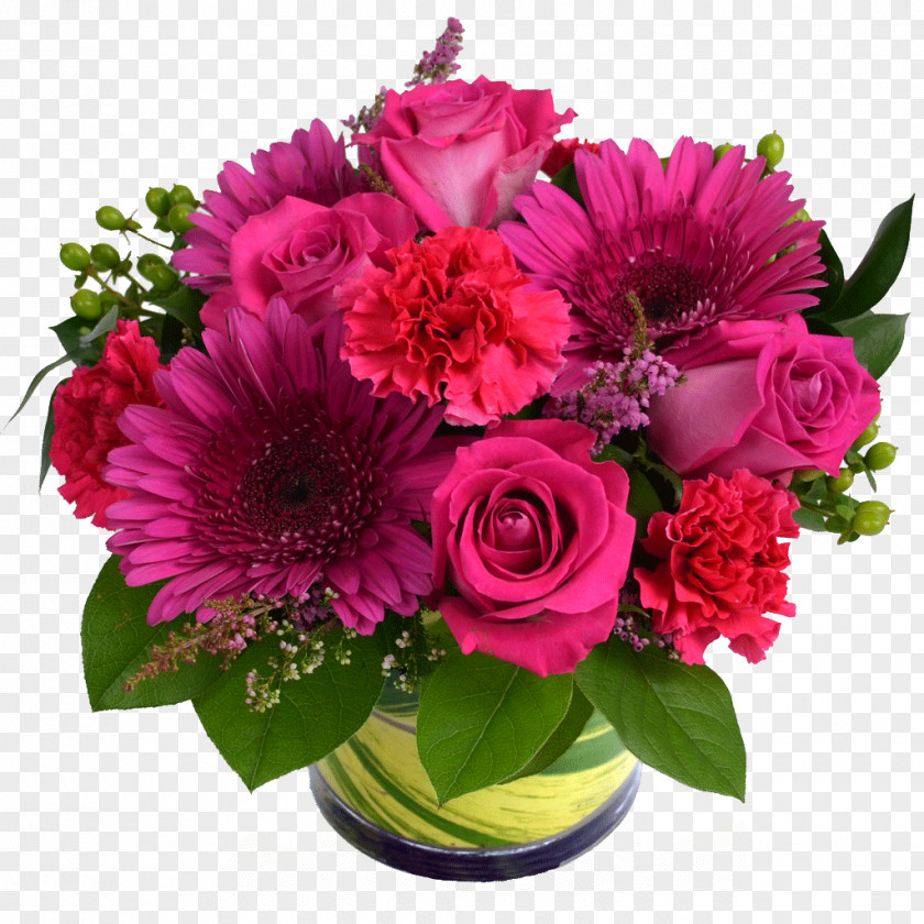Pink Flower Bouquet Floral Design Cut Flowers Rose PNG