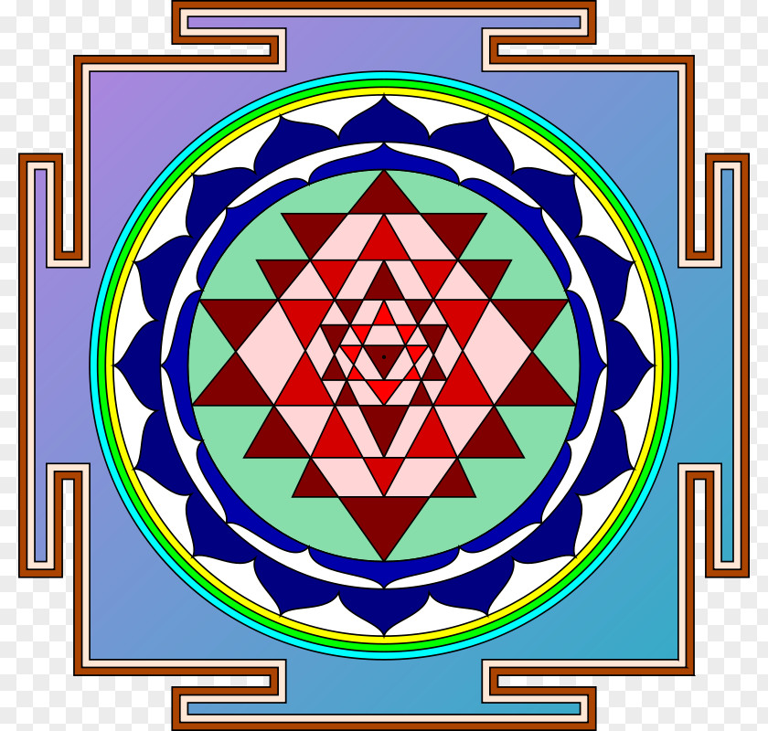 Symbol Sri Yantra Chakra Mandala PNG