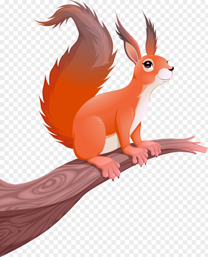 Vector Hand-painted Small Squirrels Squirrel Cartoon Photography Illustration PNG