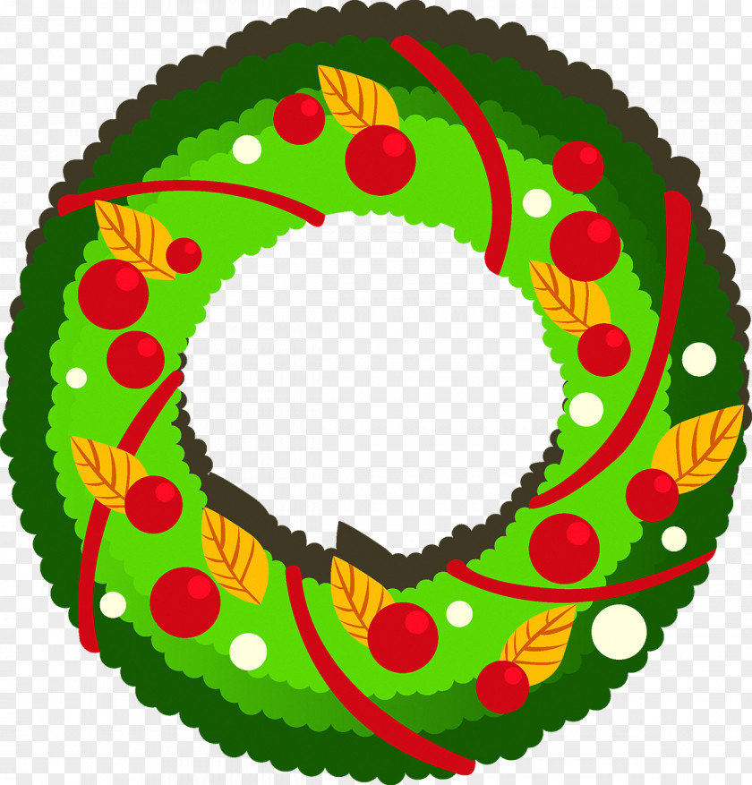 Christmas Wreath Decoration Candy Cane Garland PNG