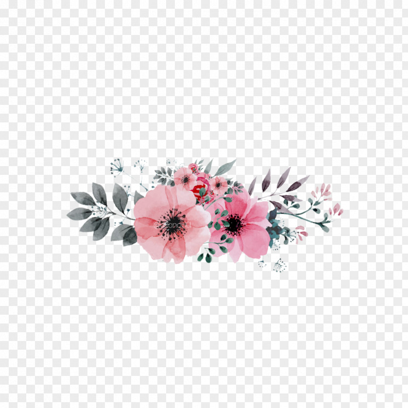 Flower Image Watercolor Painting Clip Art PNG