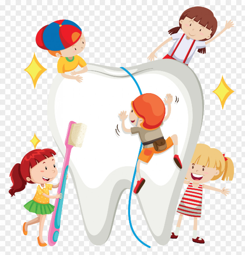 Child Dentistry Tooth Brushing PNG