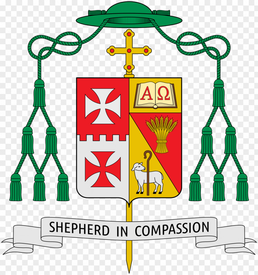 Coat Of Arms Catholic Diocese Dallas Bishop Monsignor PNG