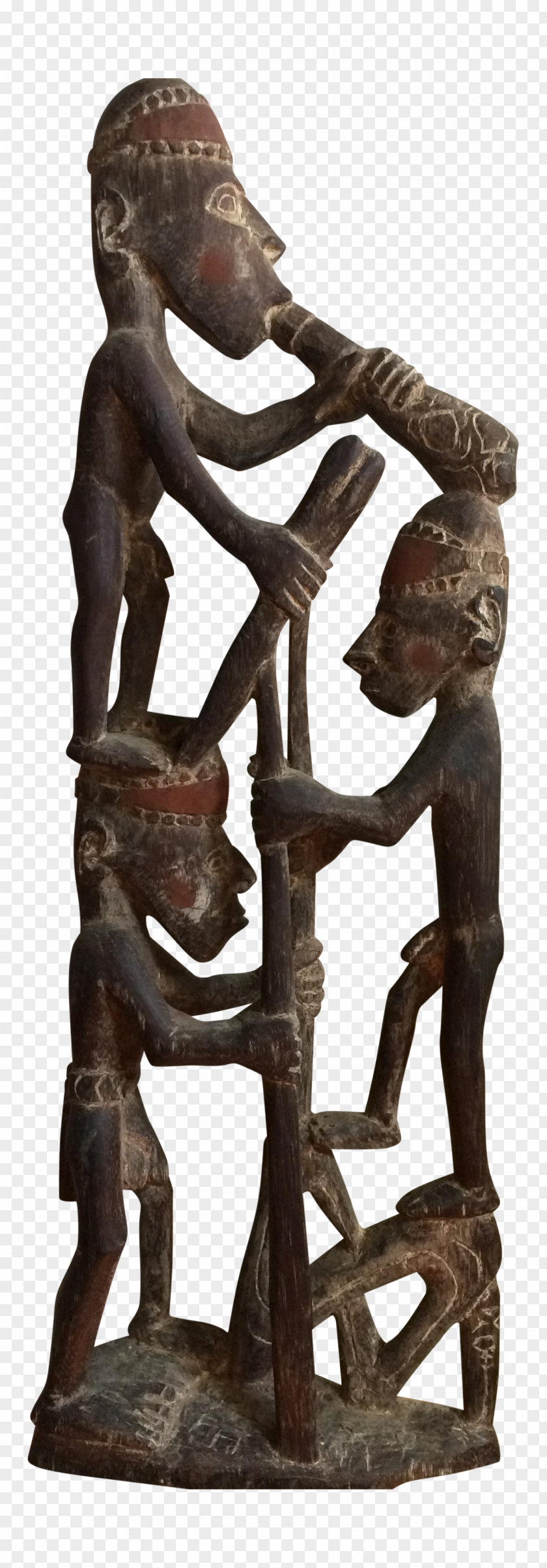 Sepik River Bronze Sculpture Iatmul People Statue PNG