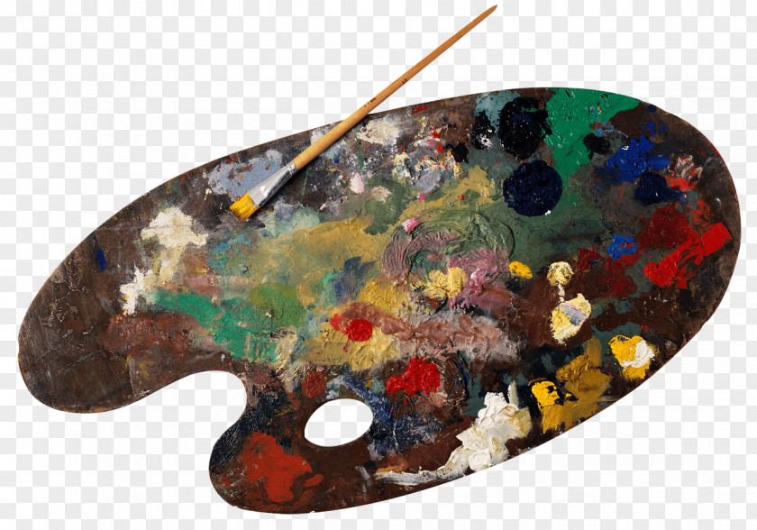 Creative Brain Palette Knives Painting Oil Paint PNG