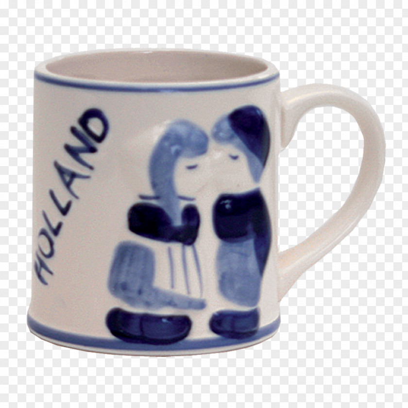 Delftware Coffee Cup Ceramic Mug PNG