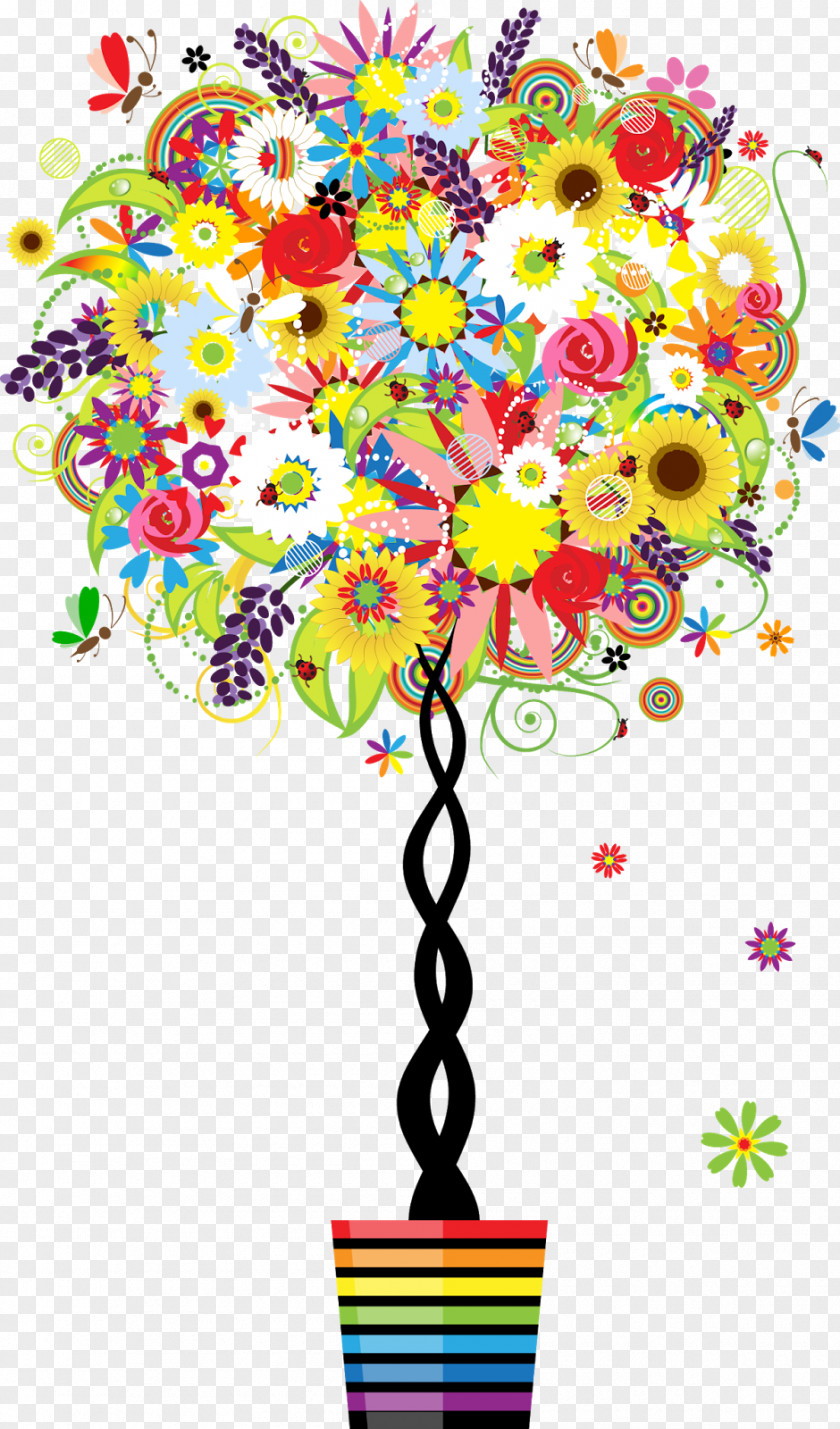 -painted Material Tree Clip Art PNG