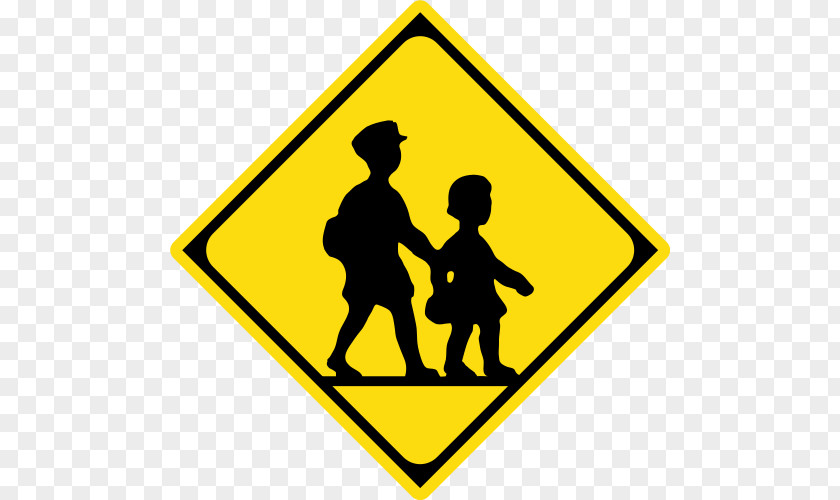 Road Traffic Sign Warning School Zone PNG