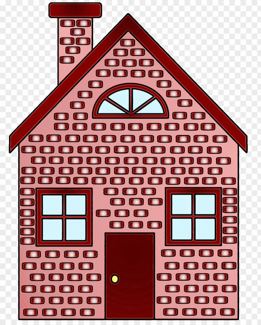 Roof Three Little Pigs House Building Brick Wall Facade PNG