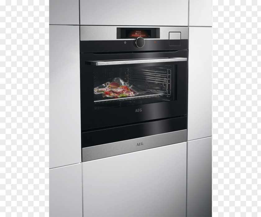 Steam Food Stoomoven AEG Self-cleaning Oven Stainless Steel PNG