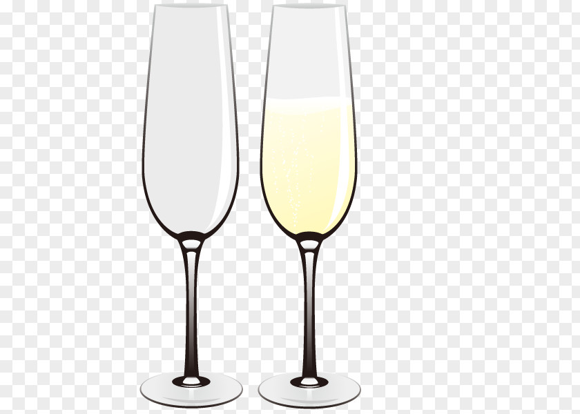 Vector Champagne Glasses Glass Wine PNG