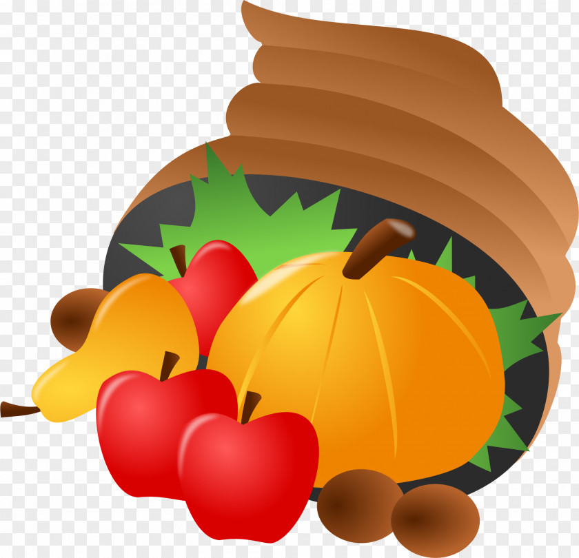 Autumn Fruits Thanksgiving Symbol Clip Art PNG