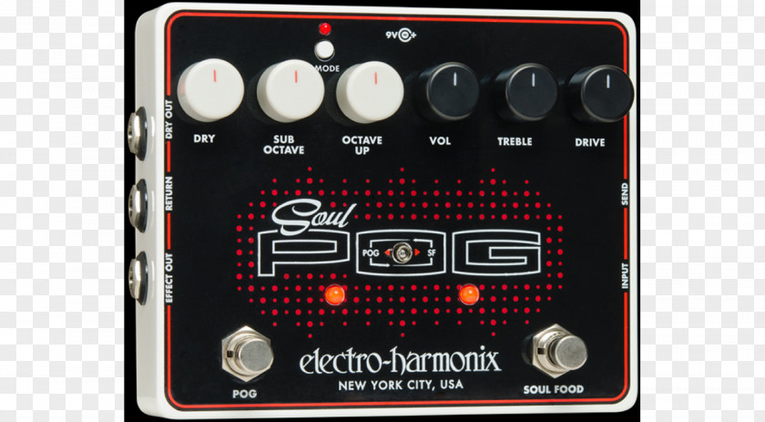 Guitar Effects Processors & Pedals Electro-Harmonix Soul POG Distortion Nano PNG