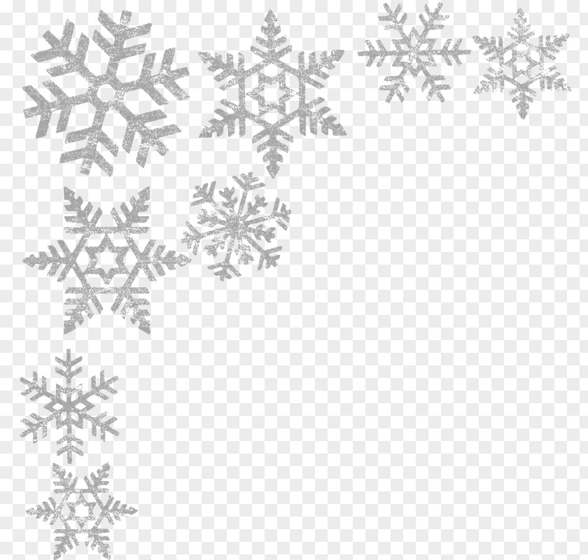 Snowflake Clip Art Borders And Frames Image PNG