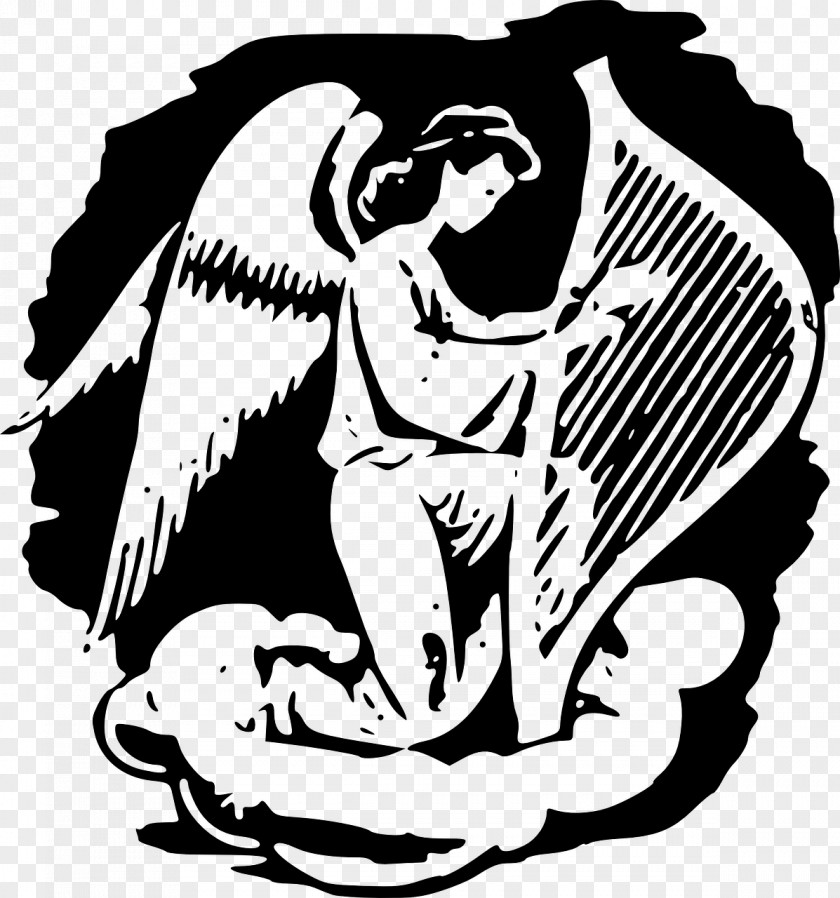 Harp Angel Clip Art PNG