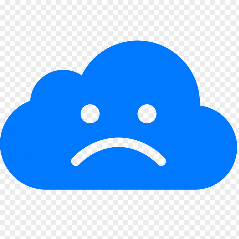 Sad Cloud Computing Download PNG