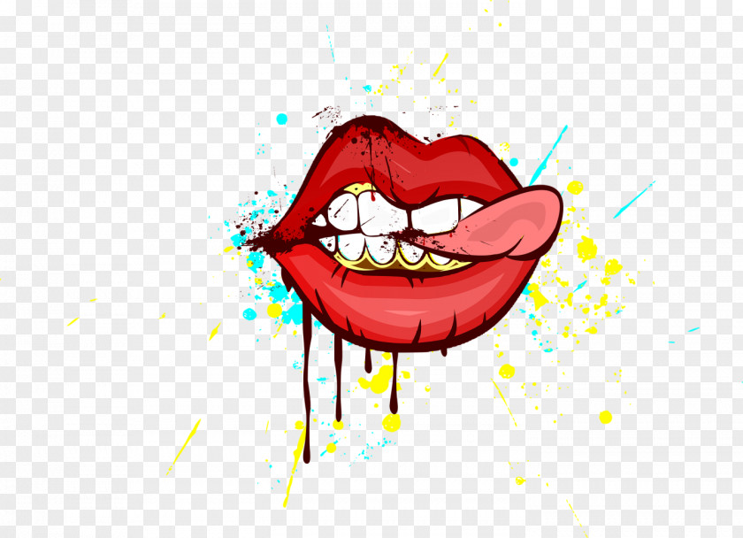 T-shirt Lip Human Tooth PNG