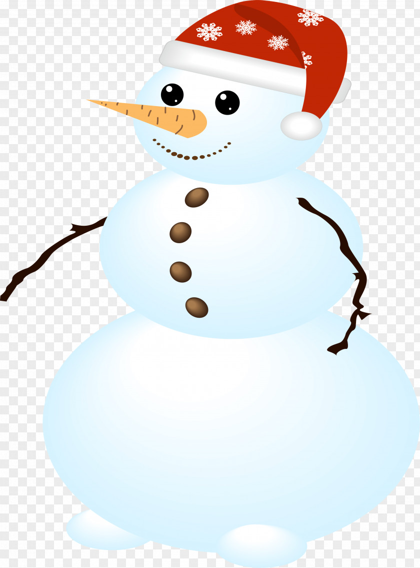 White Snowman Clip Art PNG