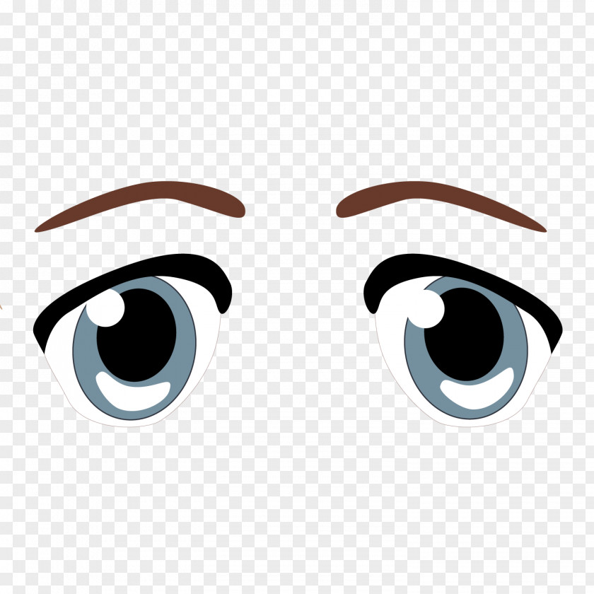 Cartoon Eyebrow Pencil Trace Vector Material Eye Drawing PNG