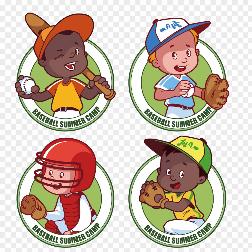 Child Baseball Element Drawing Illustration PNG