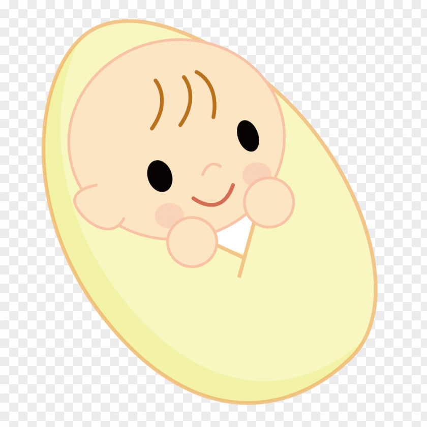 Newborn Baby Yellow Animal Illustration PNG