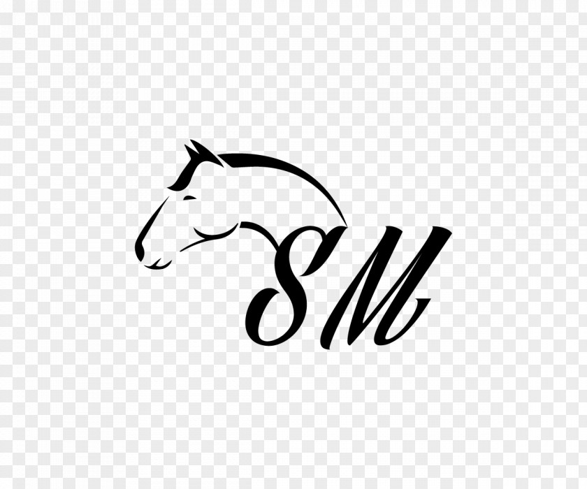 Sm Logo Line Art Horse PNG