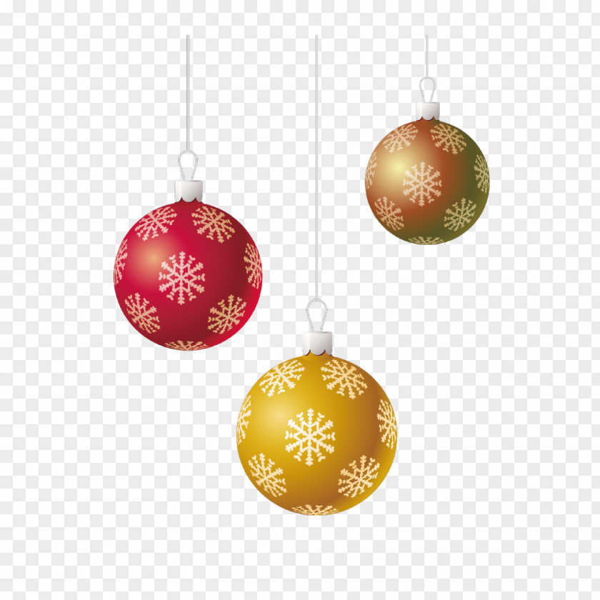 Floating Ball Christmas Ornament Decoration Tree Snowflake PNG