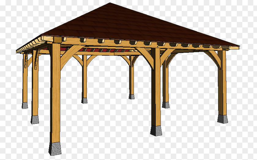 Gazebo Pavilion Roof Pergola Garden Furniture PNG