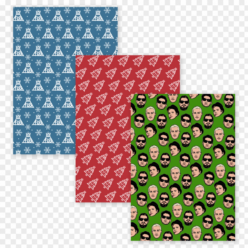 Gift Paper Wrapping Christmas Pattern PNG