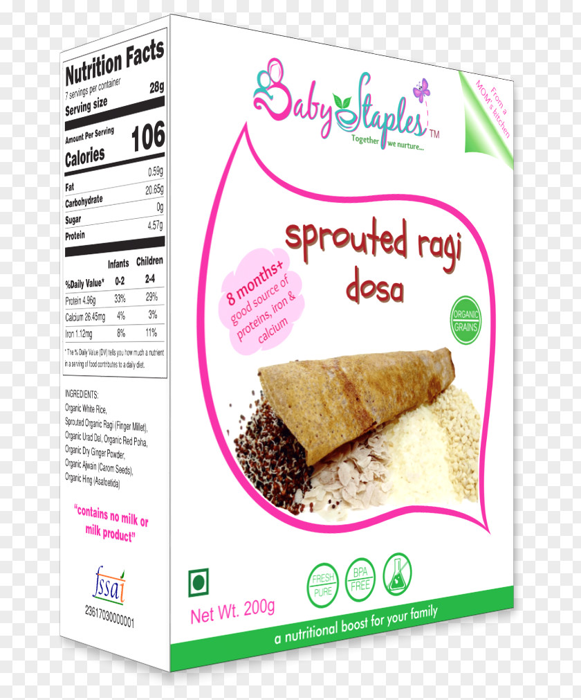 Health Baby Food Organic Dosa Rice Cereal Indian Cuisine PNG