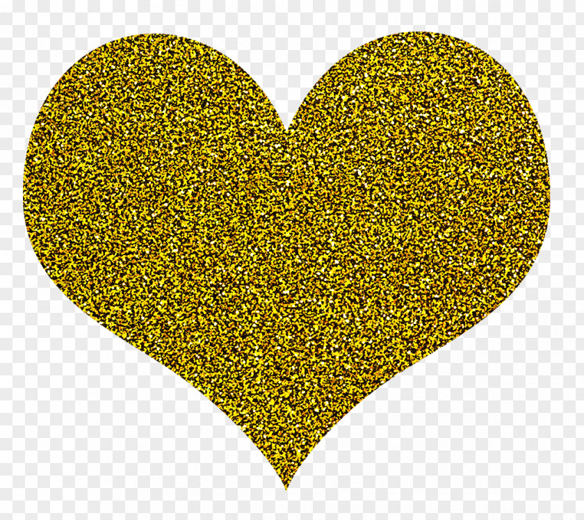 Heart Yellow Green Glitter Love PNG