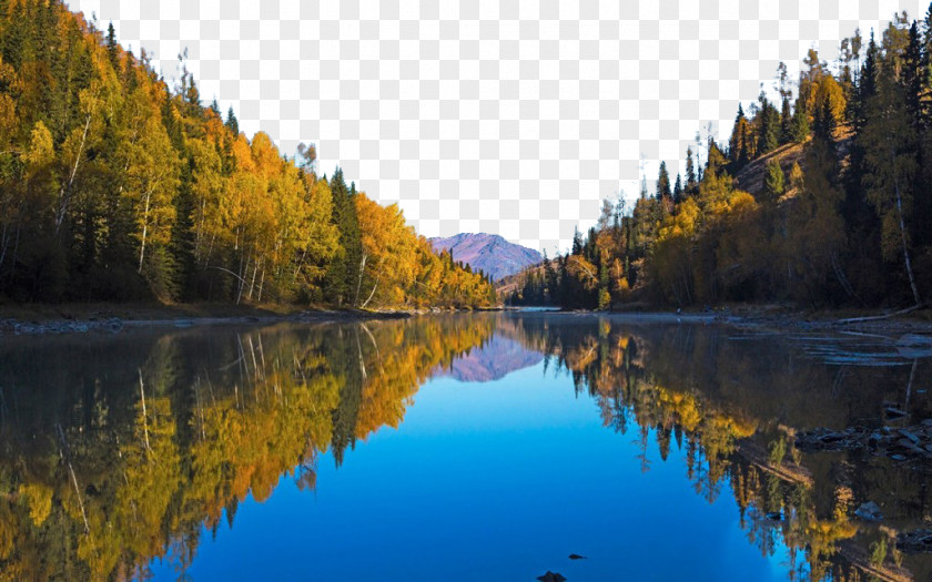 Kanas Lake Autumn Beauty Hxfciten Peak Banff National Park Bled West PNG