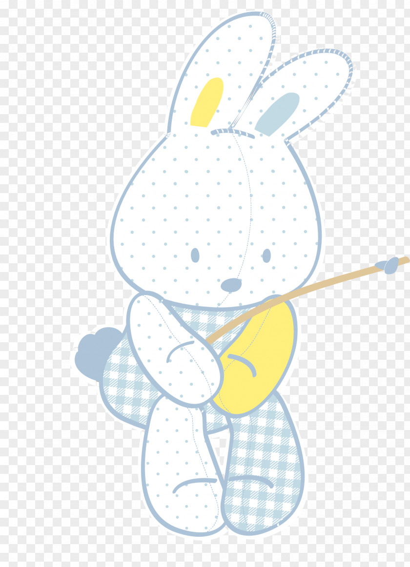 Vector Cute Little Bunny Easter Rabbit Illustration PNG
