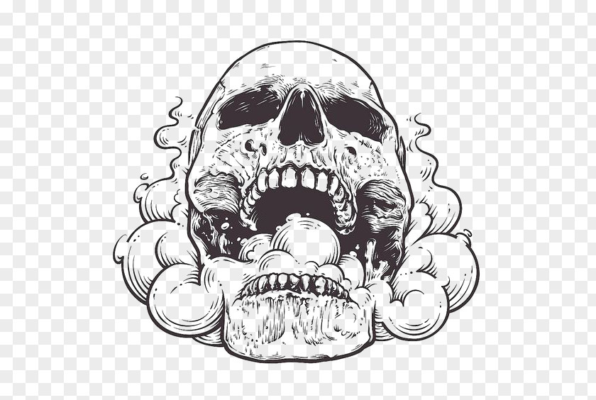 Hand-painted Skulls PNG