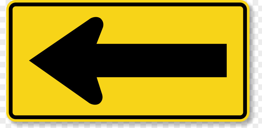 Left Arrow Traffic Sign Clip Art PNG