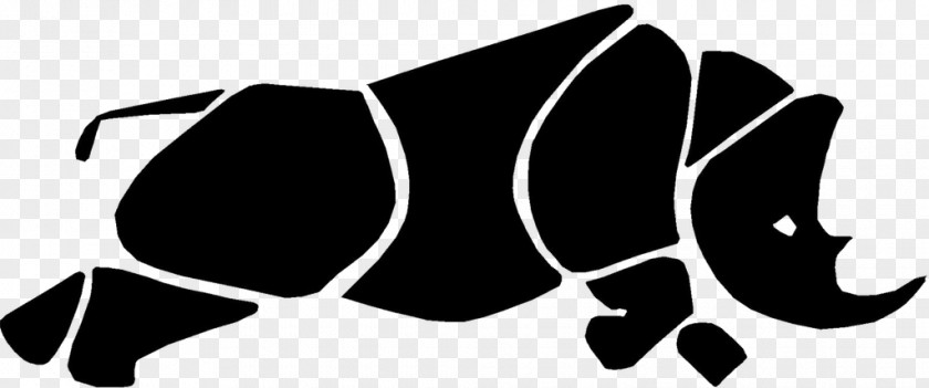 Rhino Rhinoceros Black And White Image Drawing Logo PNG