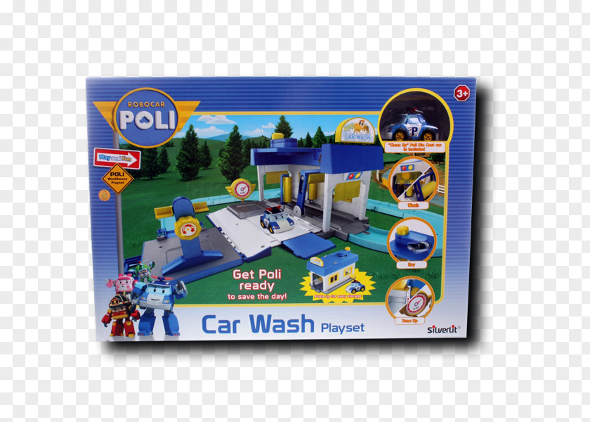 Robocar Poli Car Wash Toy Police Game PNG