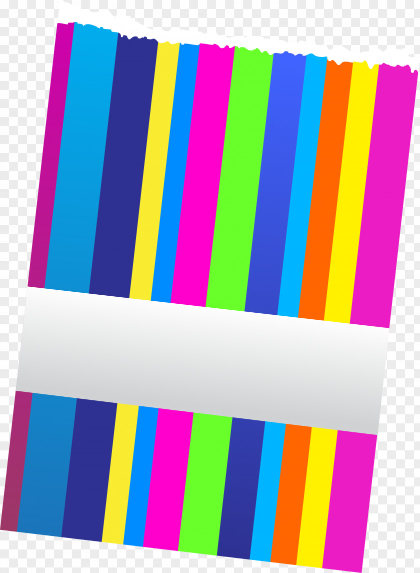 Vector Rainbow Decorative Paper Torn Edge Euclidean Graphic Design PNG