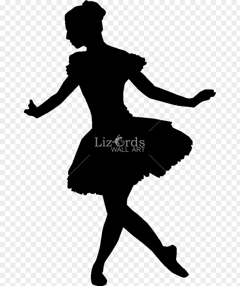 Ballet Dancer Silhouette Wall Decal PNG