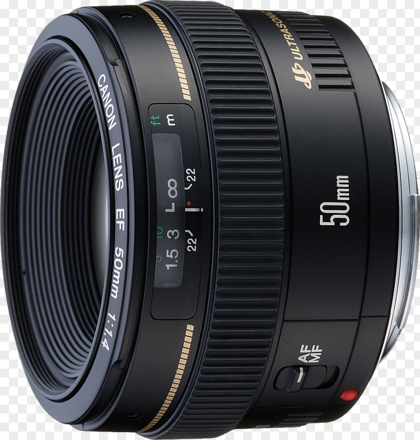 Camera Lens Canon EF Mount EOS 50mm PNG