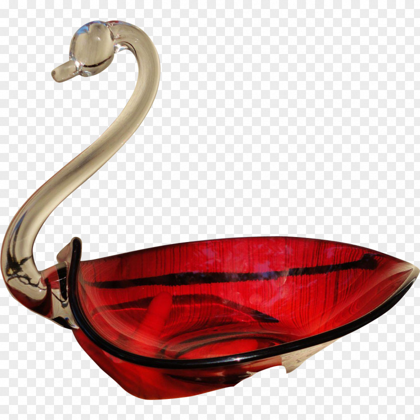 Swan Carnival Glass Vase Muurla PNG