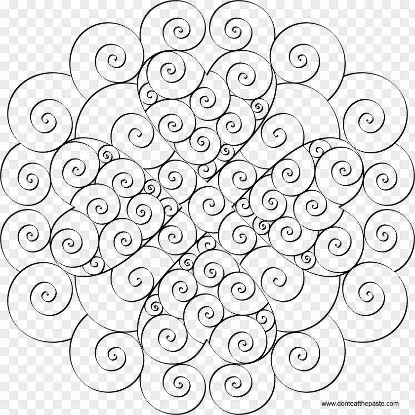 Swirl Pattern Mandala Coloring Book Drawing Doodle Child PNG