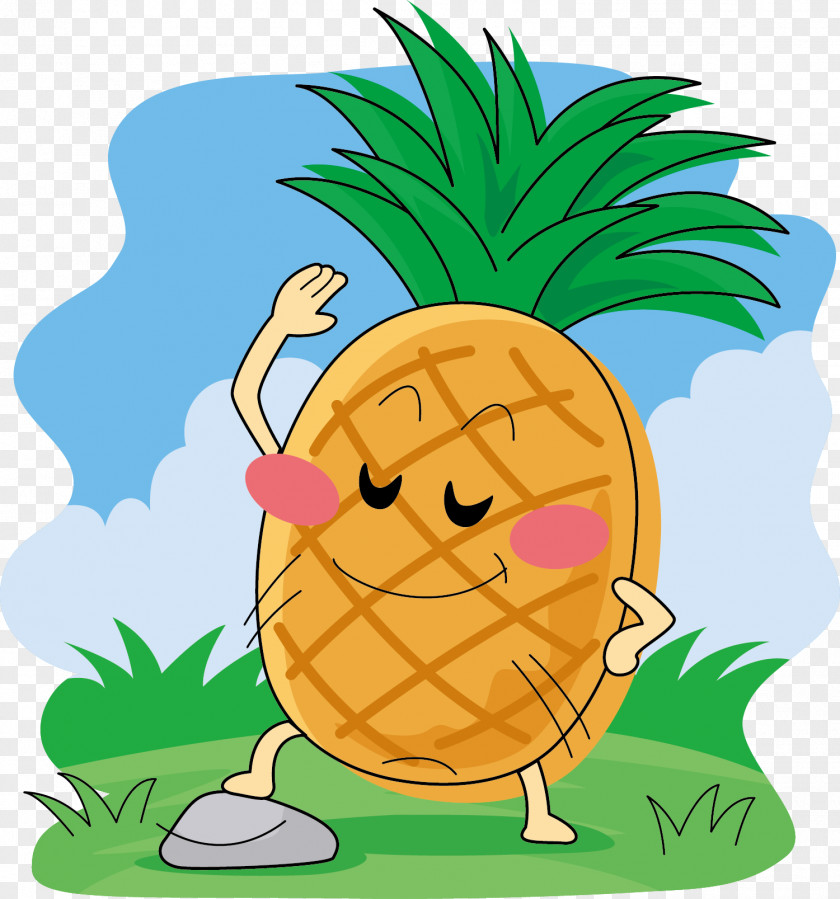 The Expression Vector Pineapple Cartoon Clip Art PNG