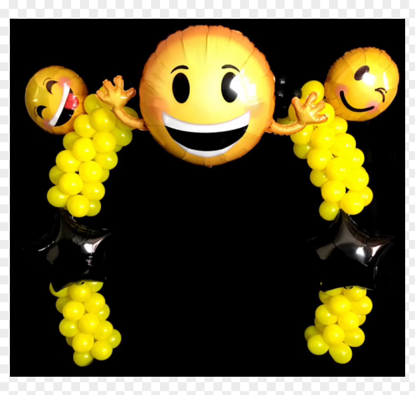 A Bundle Of Balloons Balloon Modelling Emoji Party IPhone PNG