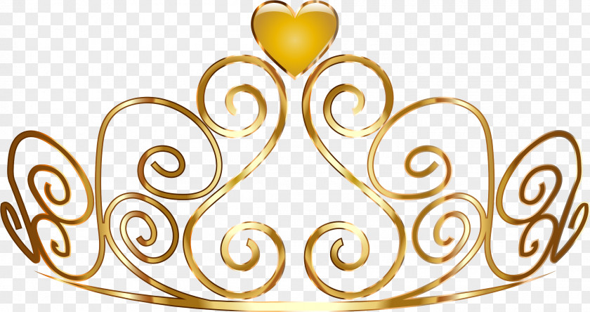 Crown Princess Gold Clip Art PNG